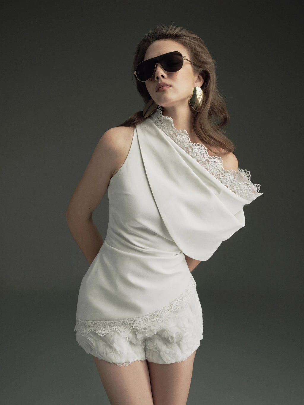 OIA STUDIO - Aily Top — Brown/White