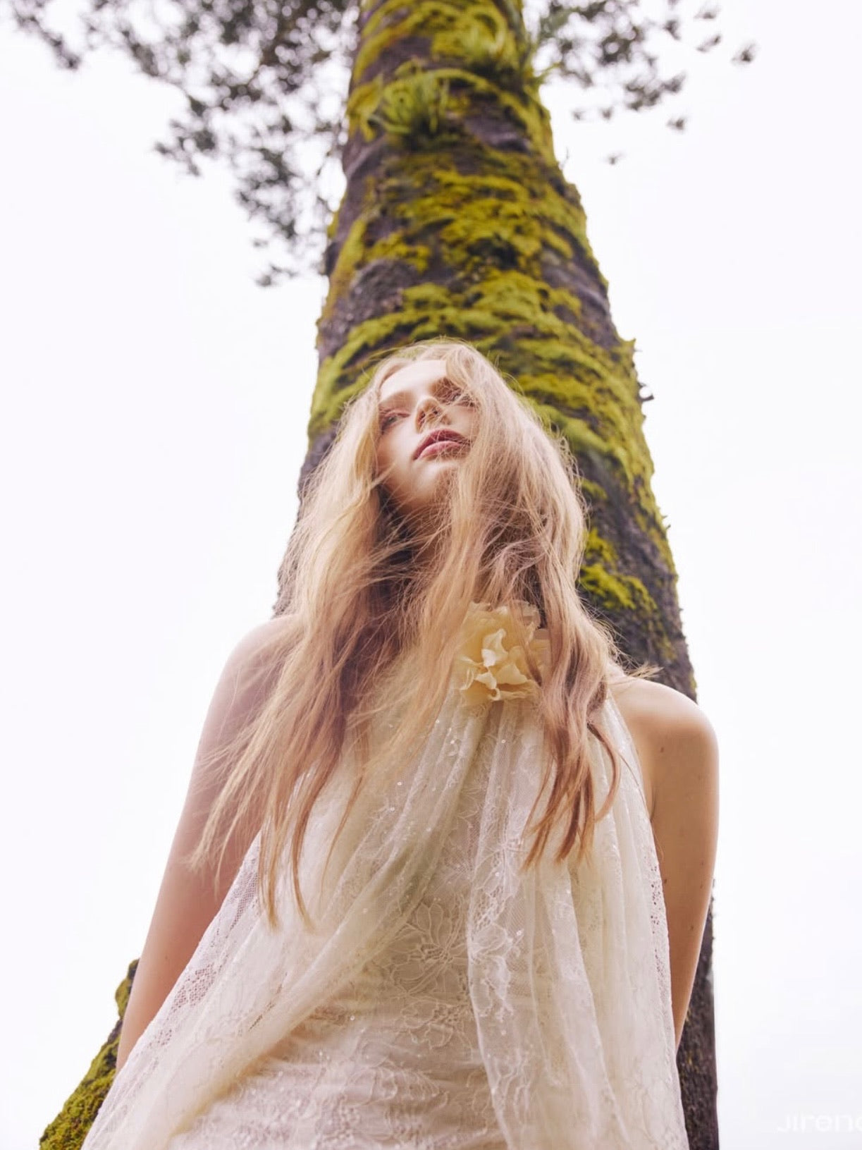 Jirene Studio White Tulle Scarf Mini Dress | GRACE DRESS