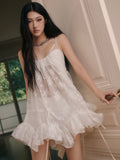 Jirene Studio White Lace Babydoll Dress | WINK DRESS