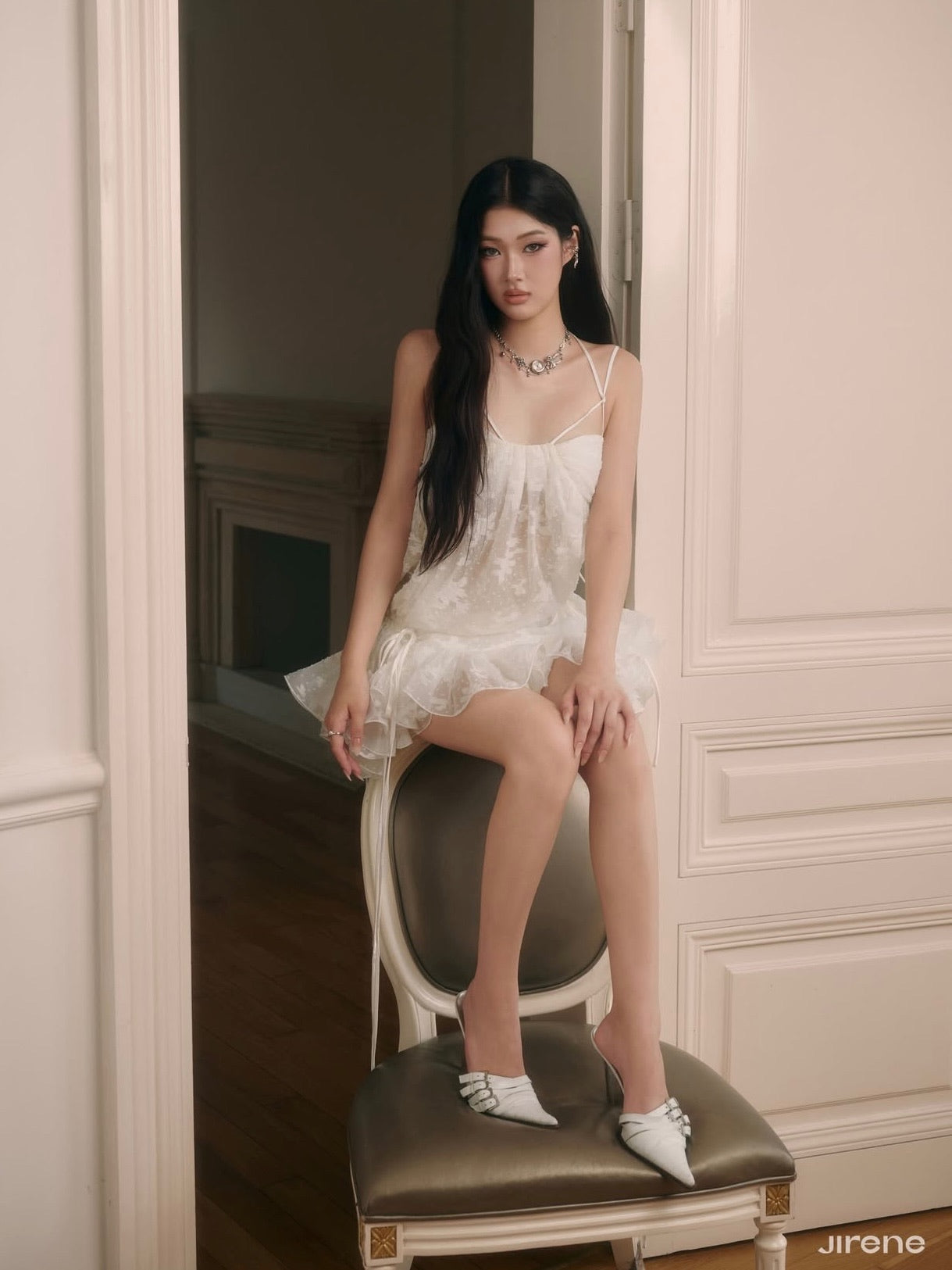 Jirene Studio White Lace Babydoll Dress | WINK DRESS