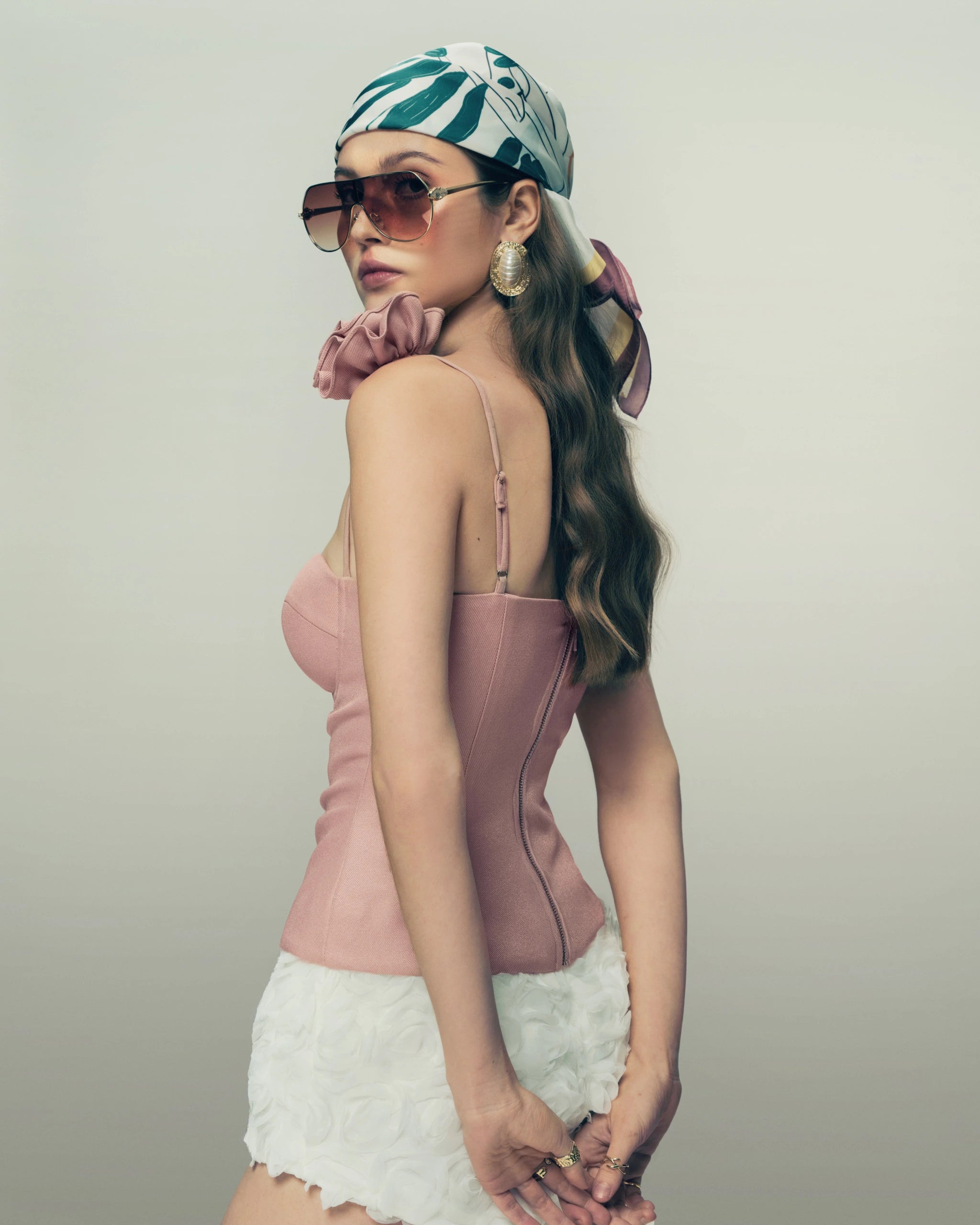 OIA STUDIO - Idalia Corset Top — Pink