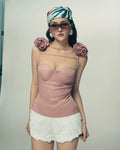 OIA STUDIO - Idalia Corset Top — Pink